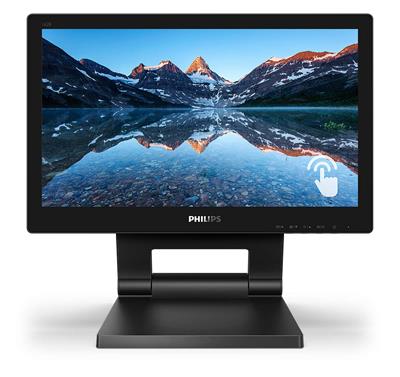 Philips LCD 162B9T 16" 16:4 TN Touch/1366x768@60Hz/20M:1/4ms/220 cd/m2/VGA/DVI/HDMI/DP/2xUSB/VESA/Repro