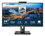 Philips LCD 243B1JH 23,8" 16:9 IPS/1920x1080@75Hz/50M:1/4ms/250cd/HDMI/DP/RJ45/4xUSB/USB-C dock/webcam/Repro/VESA