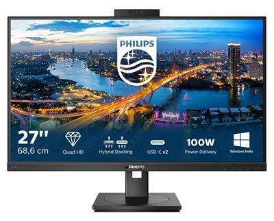 Philips LCD 276B1JH 27" IPS/2560x1440@75Hz/1000:1/350cd/4ms/HDMI/DP/USB-C dock/webcam/RJ45/4xUSB/Repro/VESA