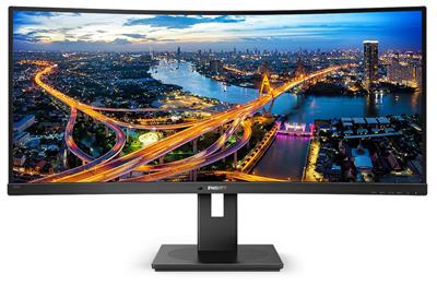 Philips LCD 345B1C 34" zakřivený VA/3440x1440@100Hz/5ms/80mil:1/300cd/DP/2xHDMI/4xUSB 3.2/repro/VESA