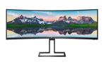 Philips LCD 498P9 49" zakřivený VA LED 4K/32:9/5120x1440/80M:1/3000:1/450cd/KVM/DP/2xHDMI 2.0/repro/VESA