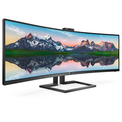 Philips LCD 499P9H 49" VA LED 4K zakřivený/HDR/5120x1440/KVM/RJ45/USB-C/DP/2xHDMI 2.0/WebCAM FHD/USB-C dock/repro/VESA