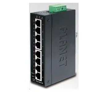 Planet switch IGS-801M, 8X 1000BASE-T, DIN, IP30, -10 Aďż˝ 60ďż˝C, ESD+EFT DO 6KV, WEB/SNMP, VLAN, STP