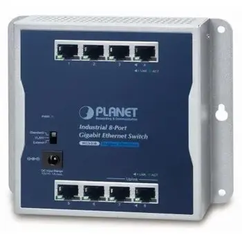 PLANET WGS-810 - Gigabitový průmyslový přepínač