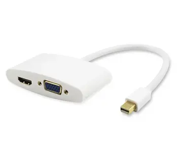 PremiumCord adaptér Mini DisplayPort - HDMI + VGA , FULL HD 1080p