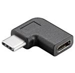 PremiumCord Adaptér USB 3.1 konektor C/male - C/female zahnutý 90°