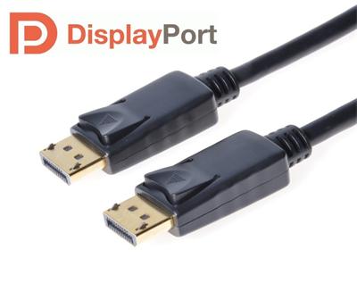 PremiumCord DisplayPort 1.2 přípojný kabel M/M, zlacené konektory, 2m