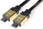 PREMIUMCORD Gold HDMI High Speed+Ethernet kabel (v1.4),4096x2160,opletený,zlac.konektory,5m