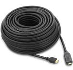 PremiumCord HDMI High Speed with Ether. kabel se zesilovačem, 10m, 3x stínění, M/M, zlacené konektory, černý