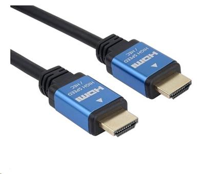 PREMIUMCORD Kabel HDMI - Ultra HDTV, 0.5m (kovové, zlacené konektory)