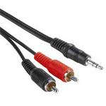 PremiumCord Kabel Jack 3.5mm-2xCINCH M/M 10m