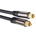 PremiumCord Kabel Toslink M/M, OD:6mm, Gold design 2m