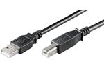 PremiumCord Kabel USB 2.0, A-B, 0.5m, černý