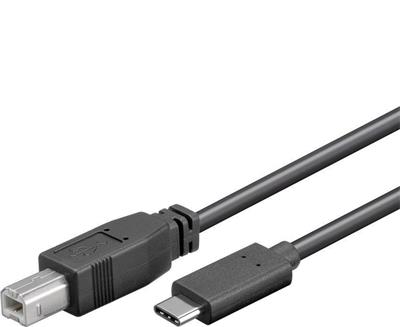 PremiumCord Kabel USB 3.1 konektor C/male - USB 2.0 konektor B/male, 22 cm