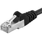 Premiumcord Patch kabel CAT6a S-FTP,RJ45,AWG 26/7,0.5m,černá