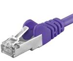 Premiumcord Patch kabel CAT6a S-FTP,RJ45,AWG 26/7,0.5m,fialová