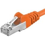 Premiumcord Patch kabel CAT6a S-FTP,RJ45,AWG 26/7,0.5m,oranžová