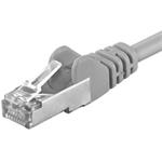 Premiumcord Patch kabel CAT6a S-FTP,RJ45,AWG 26/7,0.5m,šedá