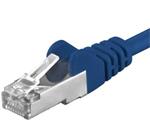 Premiumcord Patch kabel CAT6a S-FTP,RJ45,AWG 26/7,1m,modrá