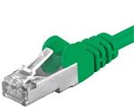 Premiumcord Patch kabel CAT6a S-FTP,RJ45,AWG 26/7,1m,zelená