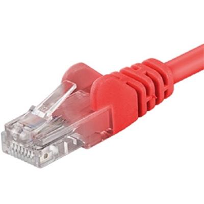 PremiumCord Patch kabel UTP RJ45-RJ45 CAT6 0.5m červená