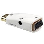 PremiumCord převodník HDMI na VGA + audio, bílý