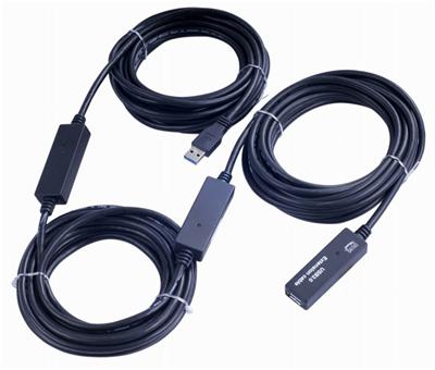 PremiumCord USB 3.0 repeater a prodluž. kabel 15m