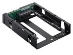 QNAP 3.5" SATA to dual 2.5" SATA drive adapter, up to 9.5mm 2.5" drive height support, hardware RAID 0/1, JBOD, Individ