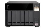 QNAP 6-Bay NAS, AMD RX-421ND 2.1~3.4 GHz, 8GB DDR4 RAM (max 64GB), 8x 2.5"/3.5" + 2x M.2 2280/2260 SATA 6Gb/s slots, 4x