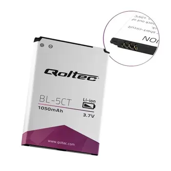 Qoltec Baterie pro Nokia C5 C6 5220 BL-5CT,1050mAh