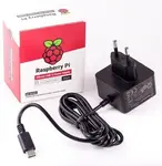 Raspberry Pi 4 napájecí adaptér USB-C 3A,černý