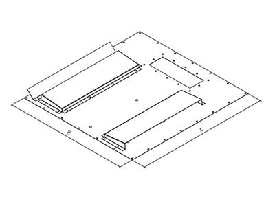 Redukce pro montáž klimatizace X1,X2 600*800 do hloubky rozv II.