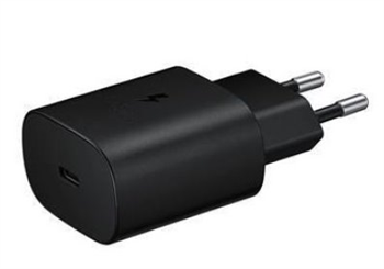 Samsung cestovní nabíječka EP-TA800EBE, PD, Fast charging, USB-C, 25 W, černá, (bulk)