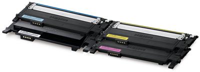 Samsung CLT-P406C 4-pk CMYK toner pro CLP-360/CLP-365 CLX-3300/CLX-3305/ C410W C460W C460FW