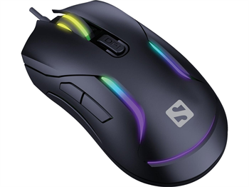 Sandberg LightFlow 6D Gamer Mouse,drátová myš,USB,3600DPI