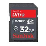 SanDisk 32 GB SDHC Ultra, 15MB/s, class 4