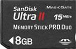 SanDisk 8 GB Memory Stick PRO Duo Ultra II (60x/66x)