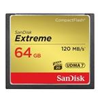 SanDisk CompactFlash 64 GB Extreme (120MB/s, VPG20, UDMA7)