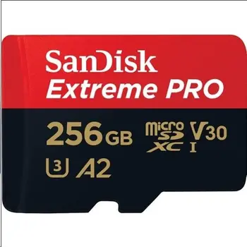 SanDisk Extreme PRO microSDXC 256GB - 170MB/s R/90MB/s W, A2 C10 V30 UHS-I, Adapter