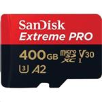 SanDisk Extreme PRO microSDXC 400GB - 170MB/s R/90MB/s W, A2 C10 V30 UHS-I, Adapter