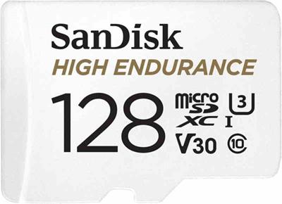 SanDisk High Endurance microSDHC 128GB + adaptér