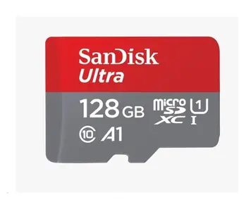 SanDisk MicroSDXC karta 128GB Ultra (120 MB/s, A1 Class 10 UHS-I, Android) + adaptér