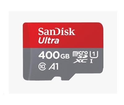 SanDisk MicroSDXC karta 400GB Ultra (120 MB/s, A1 Class 10 UHS-I, Android) + adaptér