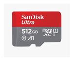 SanDisk MicroSDXC karta 512GB Ultra (100MB/s, Class 10, Android) + adaptér