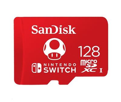 Sandisk microSDXC pro Nintendo Switch 128 GB, V30, U3, C10, A1, UHS-1, 100MB/s R, 90MB/s W