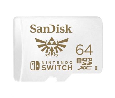 Sandisk microSDXC pro Nintendo Switch 64 GB, V30, U3, C10, A1, UHS-1, 100MB/s R, 60MB/s W