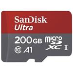 SanDisk Ultra microSDXC 200 GB 100 MB/s A1 Class 10 UHS-I, Android, Adaptér 