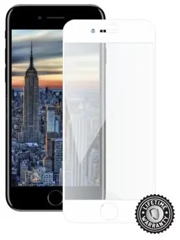 Screenshield Apple iPhone 8 Tempered Glass Protection,full COVER,white