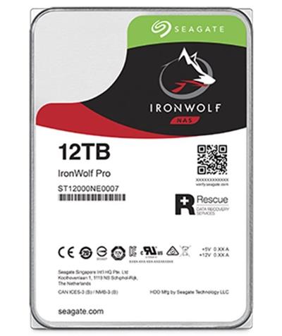 Seagate IronWolf PRO, NAS HDD, 12TB, 3.5", SATAIII, 256MB cache, 7.200RPM