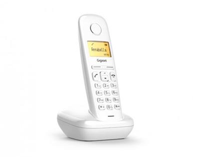 SIEMENS Gigaset A170-WHITE - DECT/GAP bezdrátový telefon, barva bílá